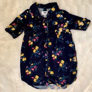3T Tunic Navy with floral print